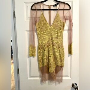 For love and lemons Nude lace dress size small